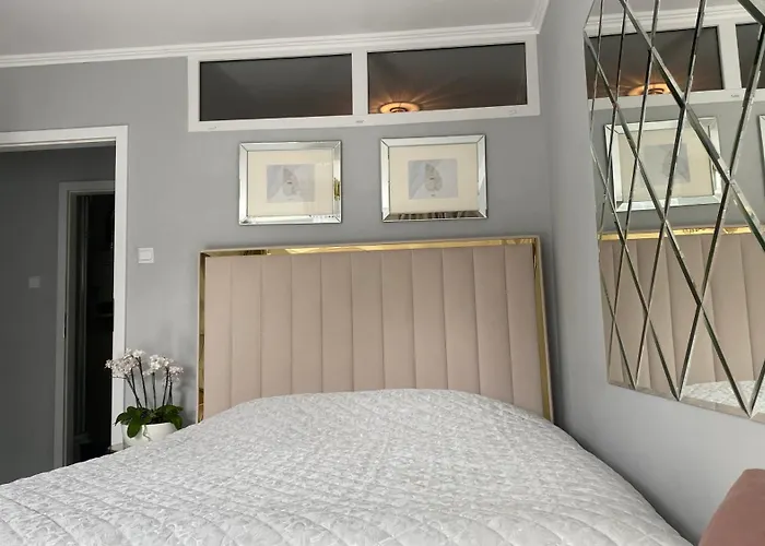Gold Glamour Apartment Sopot Z Dwoma Sypialniami, Duzy Balkon